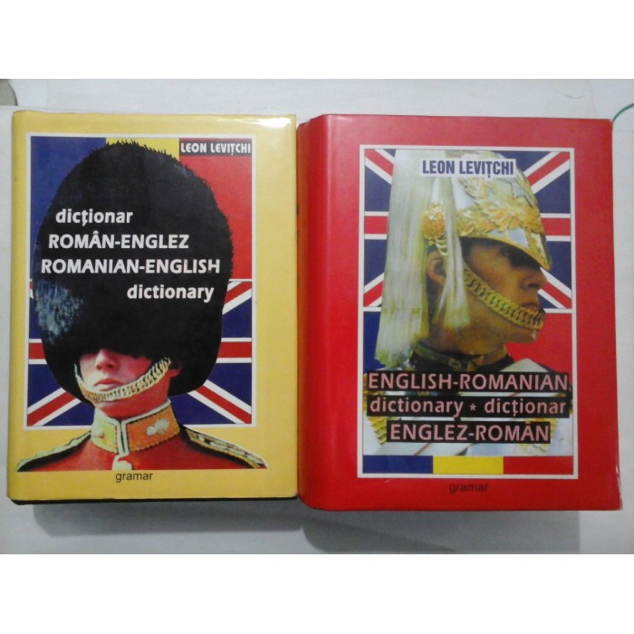 DICTIONAR  ROMAN - ENGLEZ  *  ENGLISH - ROMANIAN (dictionary)  (2 volume)  -  LEON  LEVITCHI  